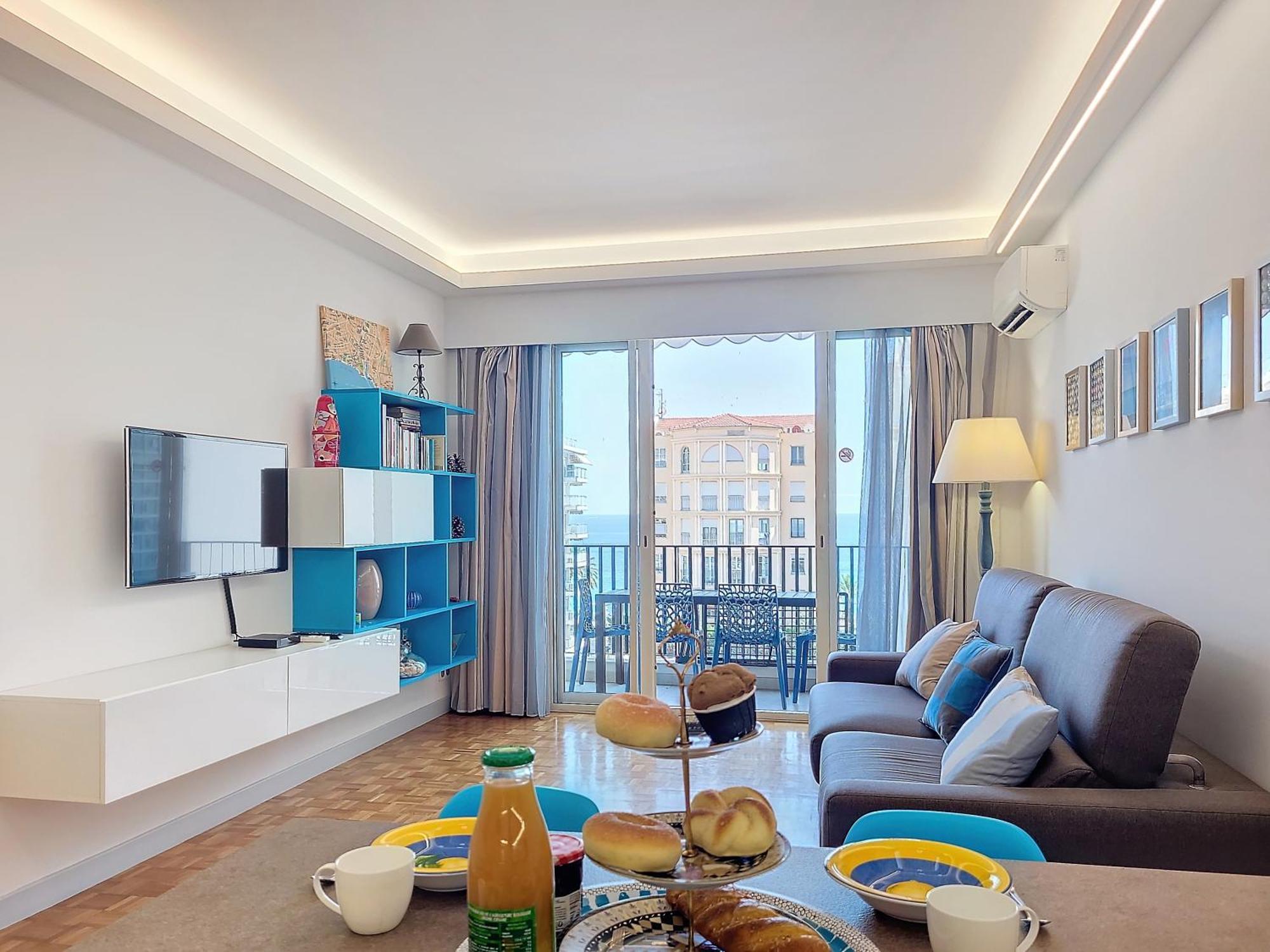 Nestor&jeeves - Bleu Azur Vue - - Very Close Sea Appartement Nice