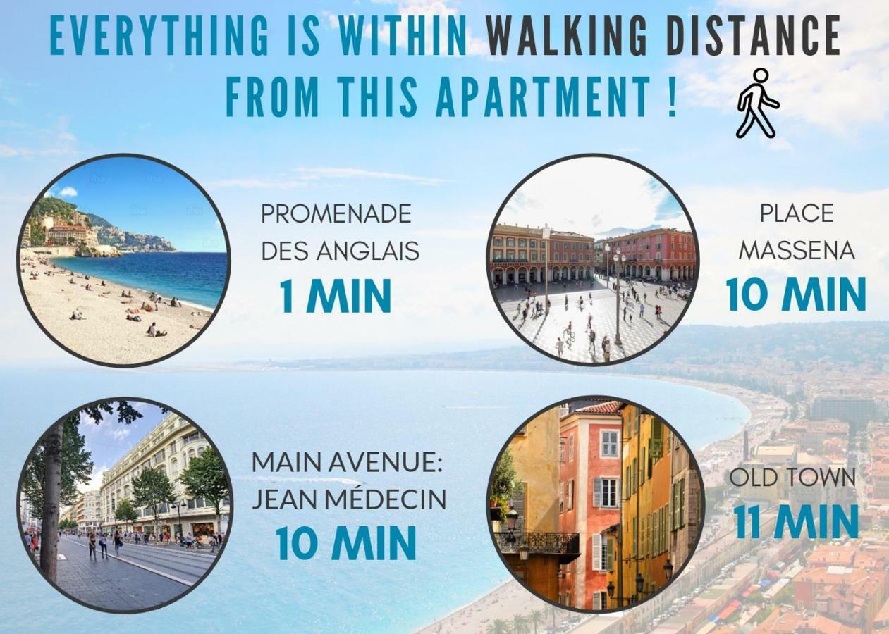 Nestor&jeeves - Bleu Azur Vue - - Very Close Sea Appartement